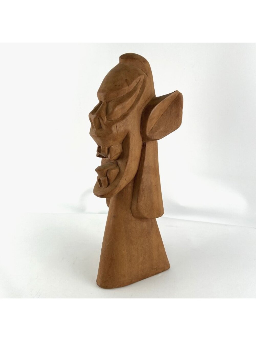 Carranca Statue 11 inches Brazilian Folk Art Carved Wood Protector Figure